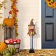 Glitzhome 33-38"H Fall Fabric Scarecrow Porch Decor With Telescoping Legs