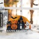 Glitzhome 12"L S/5 HAPPY HALLOWEEN Wooden Table Block