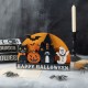 Glitzhome 12"L S/5 HAPPY HALLOWEEN Wooden Table Block