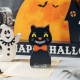 Glitzhome 12"L S/5 HAPPY HALLOWEEN Wooden Table Block