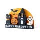 Glitzhome 12"L S/5 HAPPY HALLOWEEN Wooden Table Block