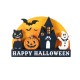Glitzhome 12"L S/5 HAPPY HALLOWEEN Wooden Table Block