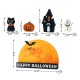 Glitzhome 12"L S/5 HAPPY HALLOWEEN Wooden Table Block