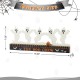 Glitzhome 18"L Halloween Wooden & Metal Ghost Silhouette Countdown Table Sign