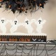 Glitzhome 18"L Halloween Wooden & Metal Ghost Silhouette Countdown Table Sign