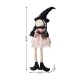 Glitzhome 29“H Halloween Pink Fabric Dressed Witch Sitter
