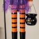 Glitzhome 18.50"H Halloween Wood Witch Nutcracker w/Witch Cat Ornament