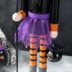 Glitzhome 18.50"H Halloween Wood Witch Nutcracker w/Witch Cat Ornament
