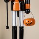 Glitzhome 18.50"H Halloween Wood Pumpkin Nutcracker w/Ghost Ornament