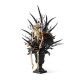 Glitzhome 22"H Halloween Black Rose, Skeleton and Berry Urn Table Tree