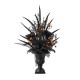 Glitzhome 22"H Halloween Black Rose, Skeleton and Berry Urn Table Tree