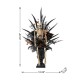 Glitzhome 22"H Halloween Black Rose, Skeleton and Berry Urn Table Tree