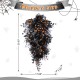 Glitzhome 28"H Halloween Black Rose and Berry Swag Includes a Complimentary Black Metal Wreath Hanger