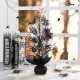 Glitzhome 20"H Lighted Pink Halloween Berries Table Tree
