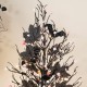 Glitzhome 20"H Lighted Pink Halloween Berries Table Tree