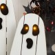 Glitzhome 24"H S/2 Halloween Lighted Wood Ghost Porch Decor