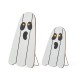 Glitzhome 24"H S/2 Halloween Lighted Wood Ghost Porch Decor