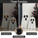 Glitzhome 24"H S/2 Halloween Lighted Wood Ghost Porch Decor
