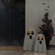 Glitzhome 24"H S/2 Halloween Lighted Wood Ghost Porch Decor