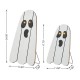 Glitzhome 24"H S/2 Halloween Lighted Wood Ghost Porch Decor
