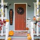 Glitzhome 38"H & 42"H Halloween Wood Mummy and Welcome Coffin Porch Decor, Two Function (S/2 or One Piece)