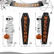 Glitzhome 38"H & 42"H Halloween Wood Mummy and Welcome Coffin Porch Decor, Two Function (S/2 or One Piece)