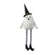 Glitzhome 65.25"H Halloween Oversized Lighted Fabric Ghost Sitter Porch Decor, with Timer