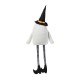 Glitzhome 65.25"H Halloween Oversized Lighted Fabric Ghost Sitter Porch Decor, with Timer