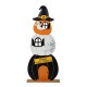 Glitzhome 35"H Halloween Wooden Pumpkin Haunted House Porch Decor