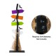 Glitzhome 41.75"H Lighted Wooden Ghost's Broom Porch Decor w/Timer(KD)