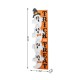 Glitzhome 42"H Lighted Halloween Wood Stacked Ghost with "Trick or Treat" Porch Sign w/Timer