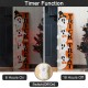 Glitzhome 42"H Lighted Halloween Wood Stacked Ghost with "Trick or Treat" Porch Sign w/Timer