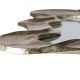 Glitzhome Set of 2 Metal Frame Wavy Wall Mirror