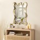 Glitzhome Set of 2 Metal Frame Wavy Wall Mirror