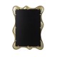 Glitzhome Set of 2 Metal Frame Wavy Wall Mirror