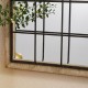 Glitzhome Set of 2 Farmhouse Wooden/Metal Windowpane Wall Mirror