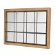 Glitzhome Set of 2 Farmhouse Wooden/Metal Windowpane Wall Mirror