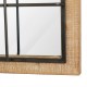 Glitzhome Set of 2 Farmhouse Wooden/Metal Windowpane Wall Mirror
