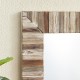 Glitzhome Set of 2 Farmhouse Rectangle Wooden Frame Wall Mirror