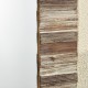 Glitzhome Set of 2 Farmhouse Rectangle Wooden Frame Wall Mirror