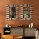 Glitzhome Set of 2 Farmhouse Rectangle Wooden Frame Wall Mirror