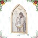 Glitzhome 19.75"H Wooden Gold Foil Nativity Scene Wall Décor