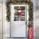 Glitzhome 25"H Greenery Snowman Door Hanger