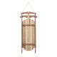 Glitzhome 34.25"H Wooden Natural Christmas Sleigh Porch Decor