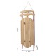 Glitzhome 34.25"H Wooden Natural Christmas Sleigh Porch Decor