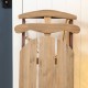Glitzhome 34.25"H Wooden Natural Christmas Sleigh Porch Decor
