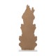 Glitzhome 35.25”H Wooden Christmas Gingerbread House Porch Decor (KD)