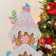 Glitzhome 35.25”H Wooden Christmas Gingerbread House Porch Decor (KD)