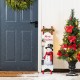 Glitzhome 42"H Wooden Christmas Snowman Sleigh Porch  Sign (KD)