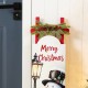 Glitzhome 42"H Wooden Christmas Snowman Sleigh Porch  Sign (KD)